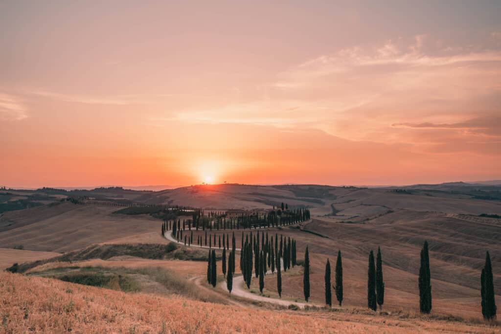 Tuscany Agriturismo Baccoleno Winding Road