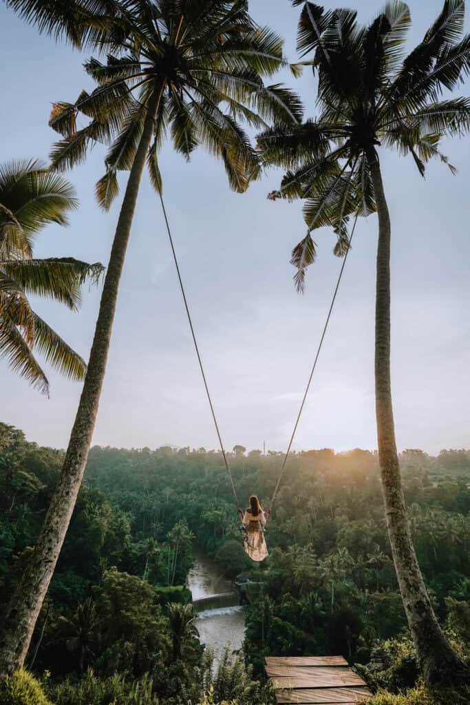 Bali Zen Hideaway Swing Woman