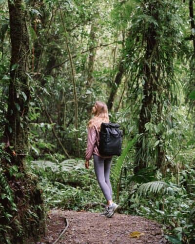 Exploring nature in Monteverde Cloud Forest Costa Rica