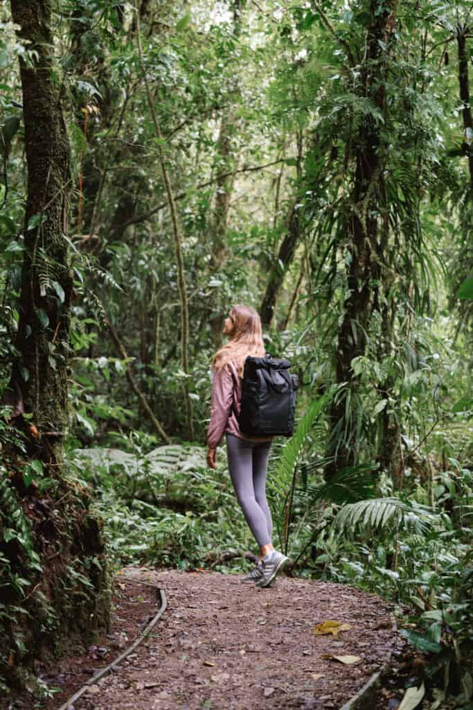 Exploring nature in Monteverde Cloud Forest Costa Rica