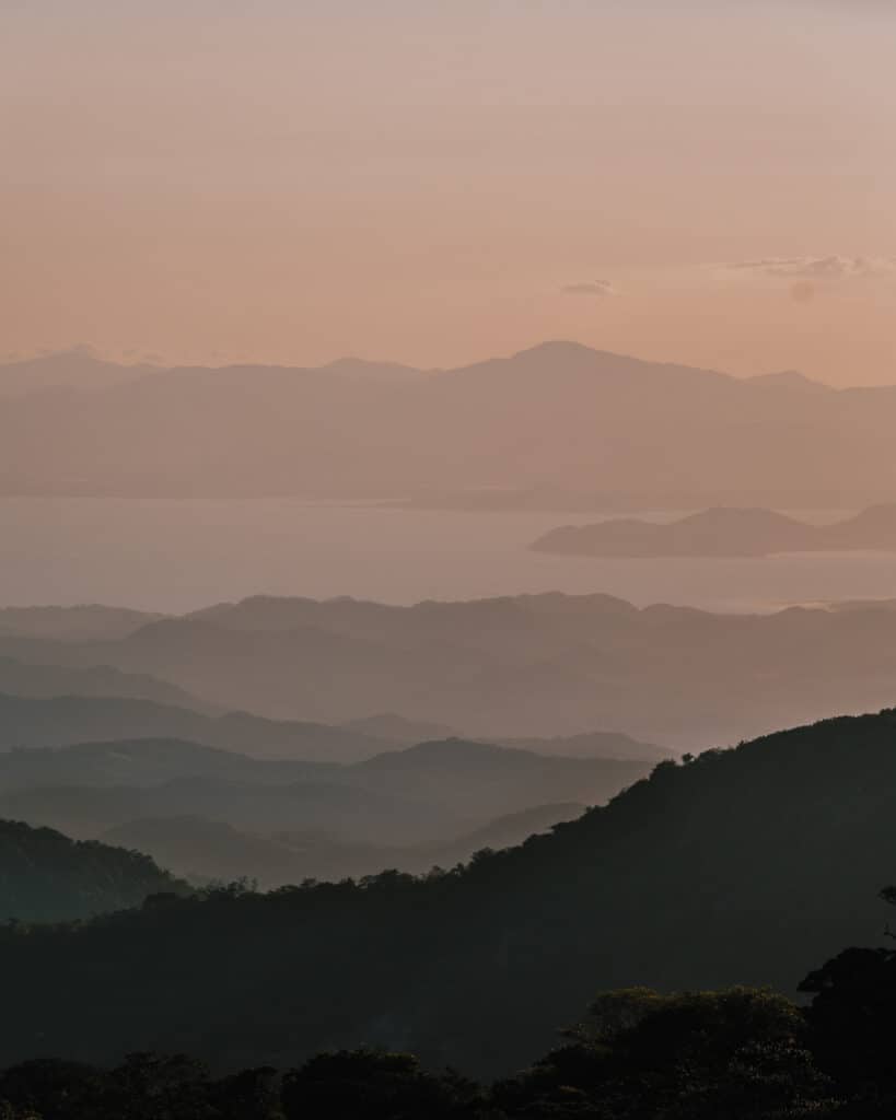 Beautiful Sunset in Monteverde Costa Rica