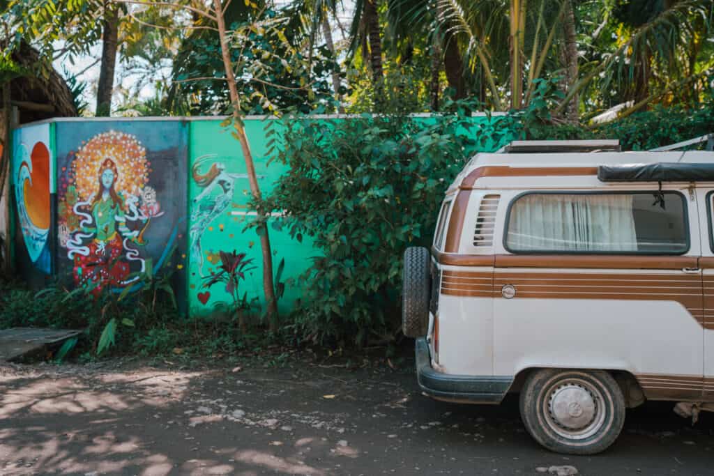 Street Art and VW Bulli in Nosara