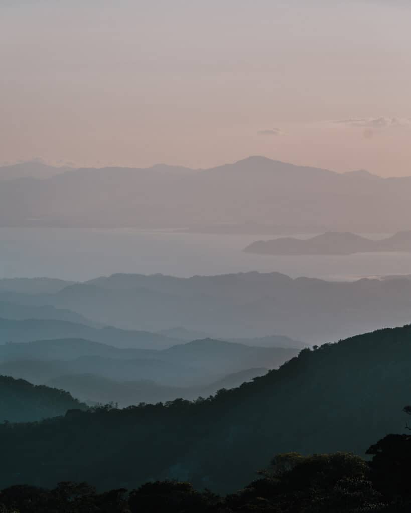 Beautiful Sunset in Monteverde Costa Rica