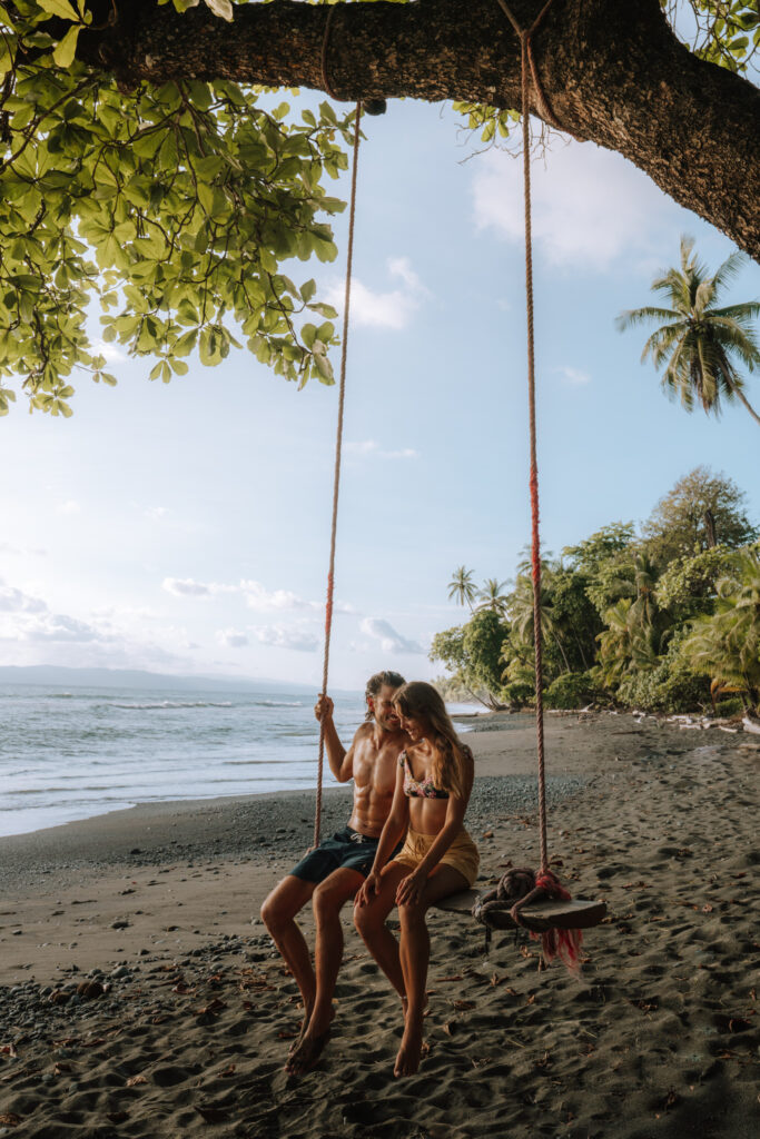 Punta Banco Couple on a Swing