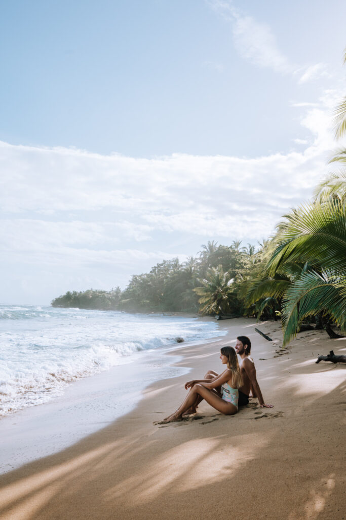 Couple at Punta Uva Beach, Costa Rica