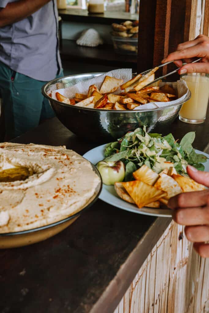 Finca Tierra Permaculture Design Course Lunch Buffet