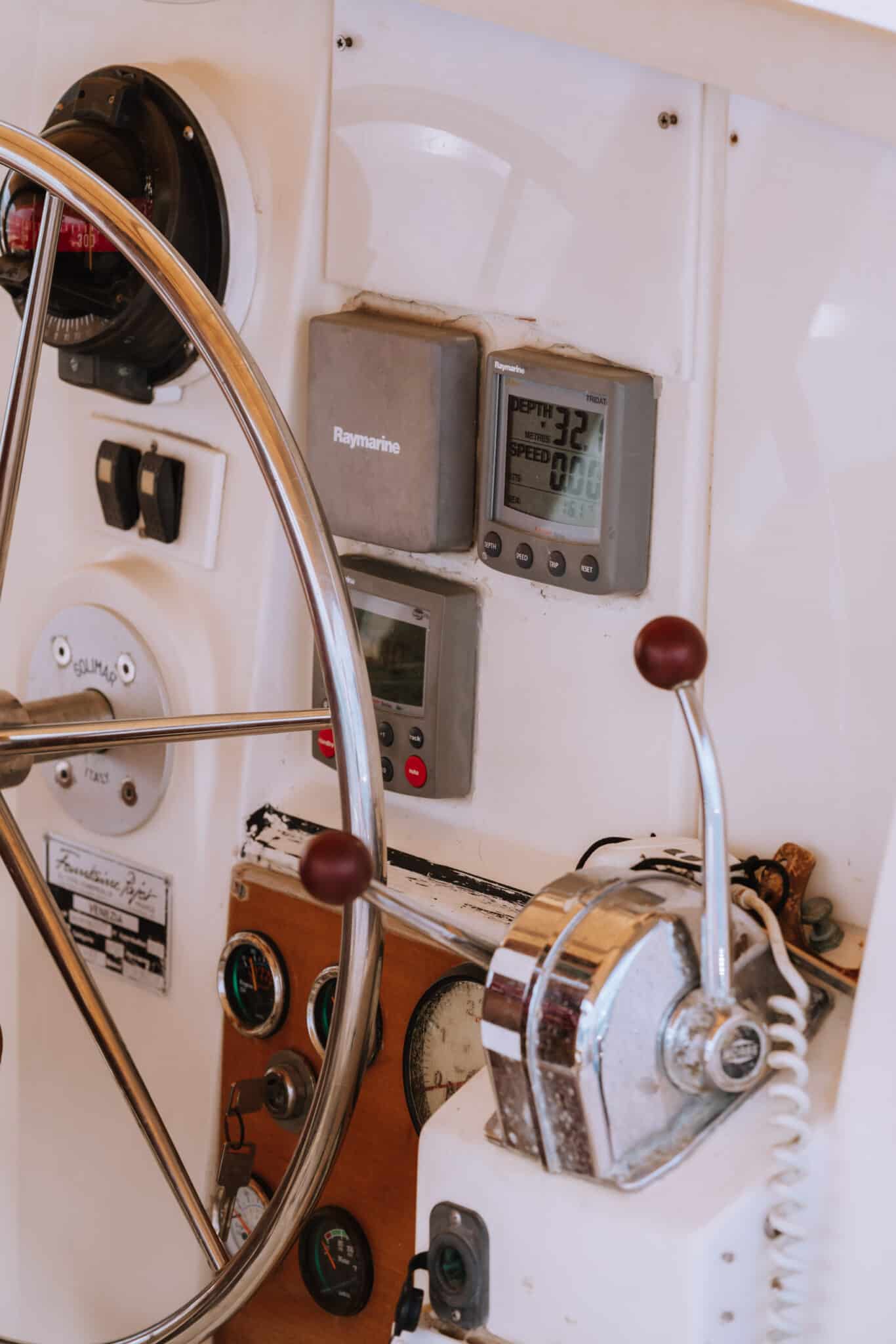 San Blas Islands Catamaran Steering Wheel