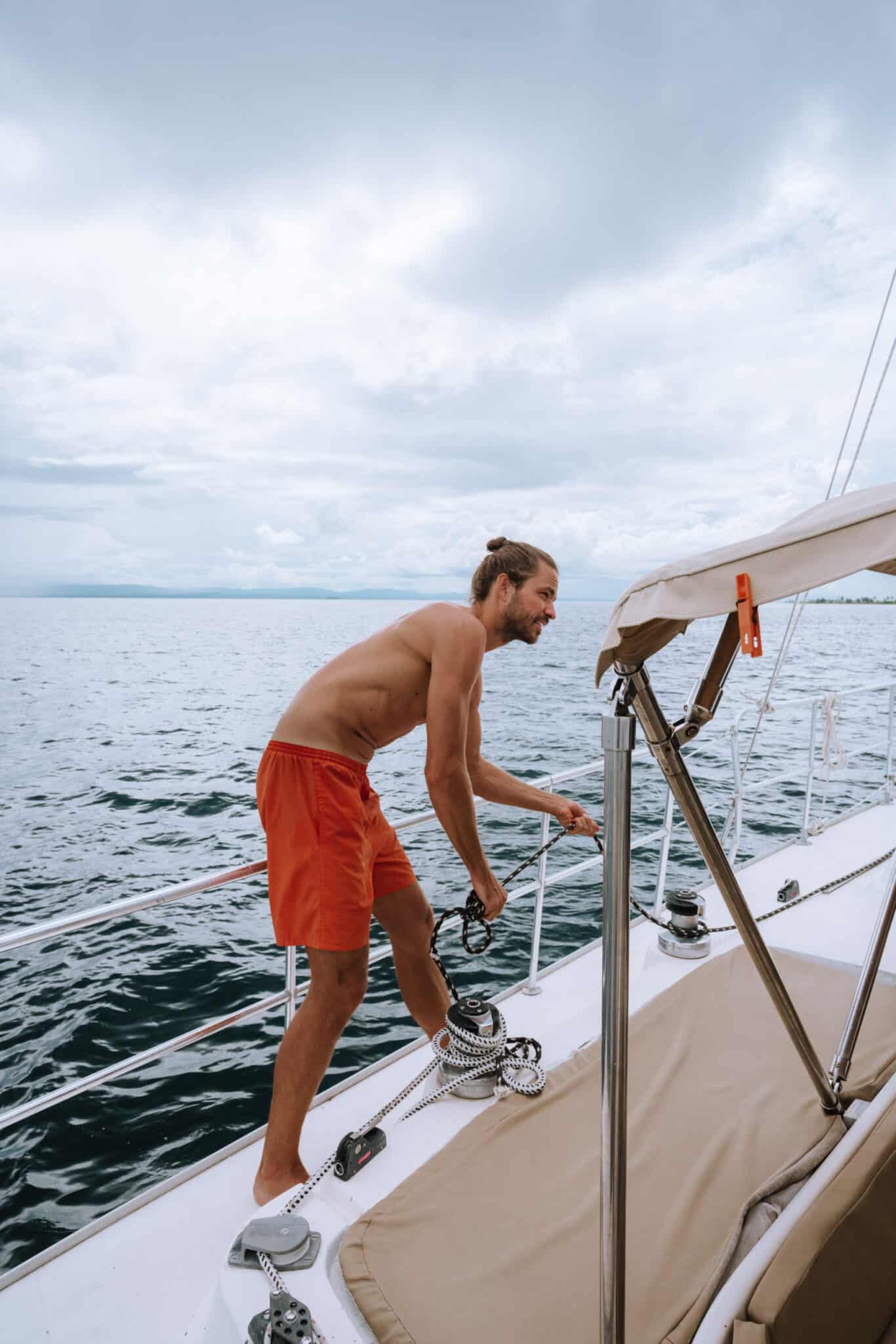 San Blas Islands Man Sailing