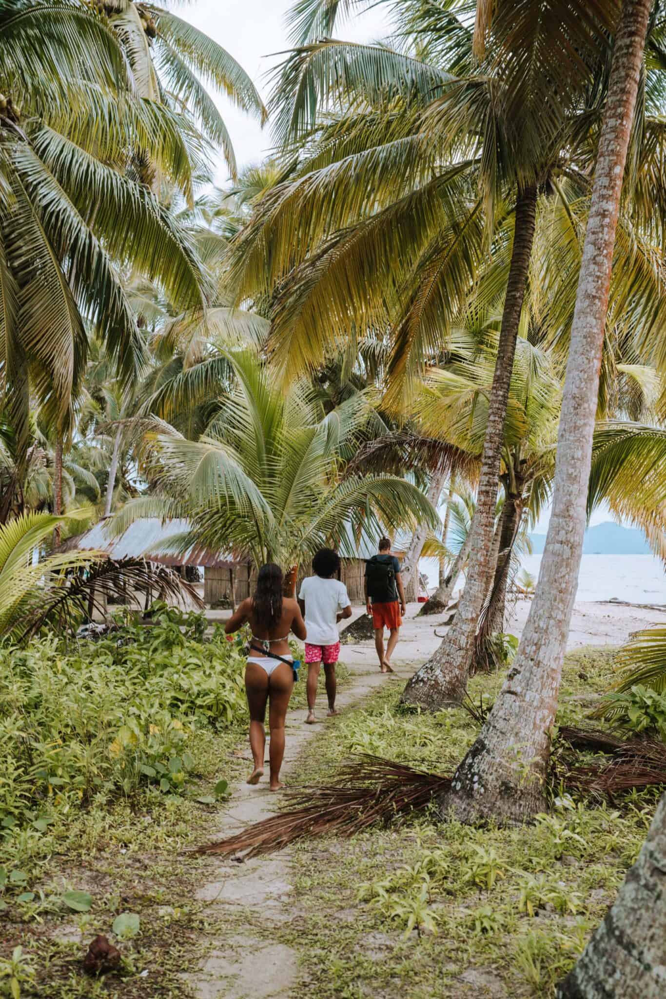 San Blas Islands Group People Walking