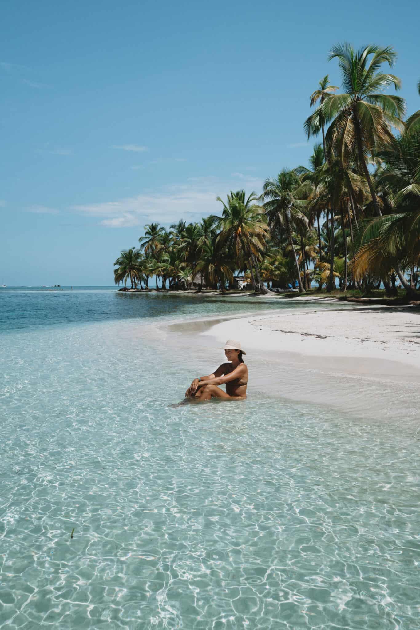 San Blas Islands Woman Sitting Beach