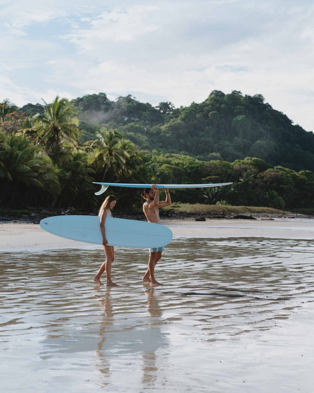 Playa Hermosa Santa Teresa Costa Rica Two Surfers