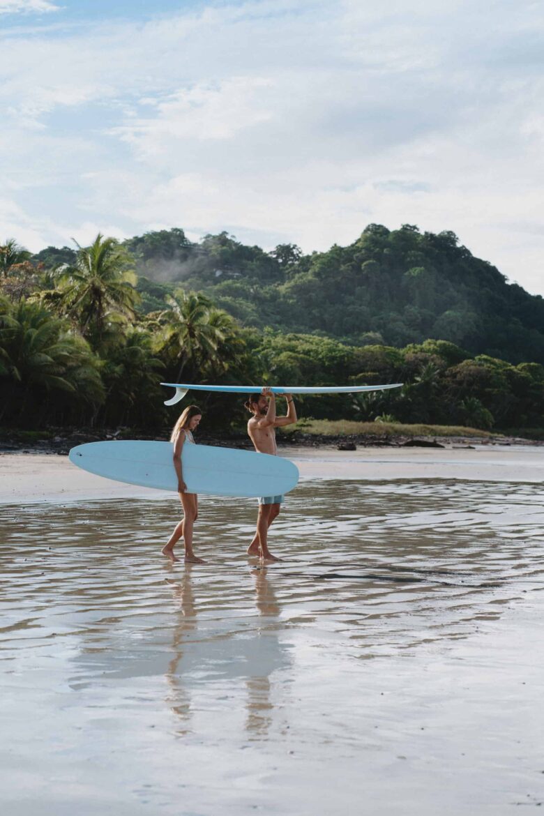 Playa Hermosa Santa Teresa Costa Rica Two Surfers