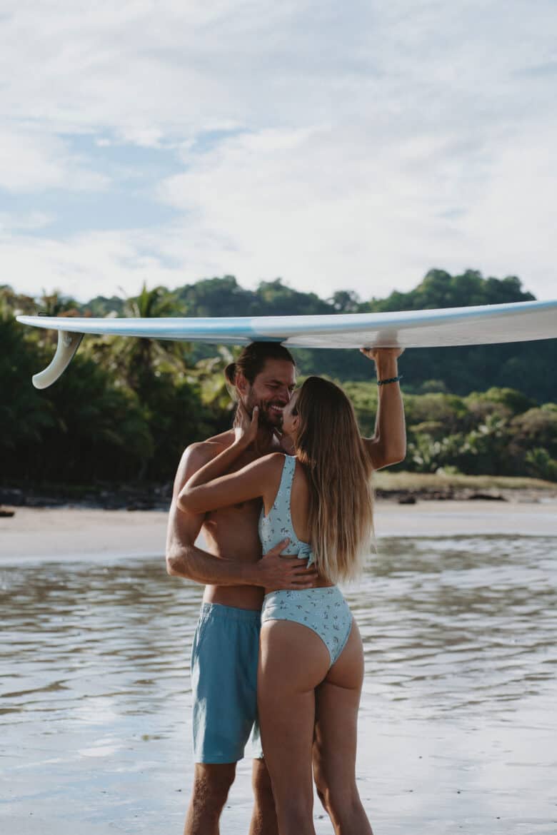 Playa Hermosa Costa Rica Couple Surfboard Cheboards