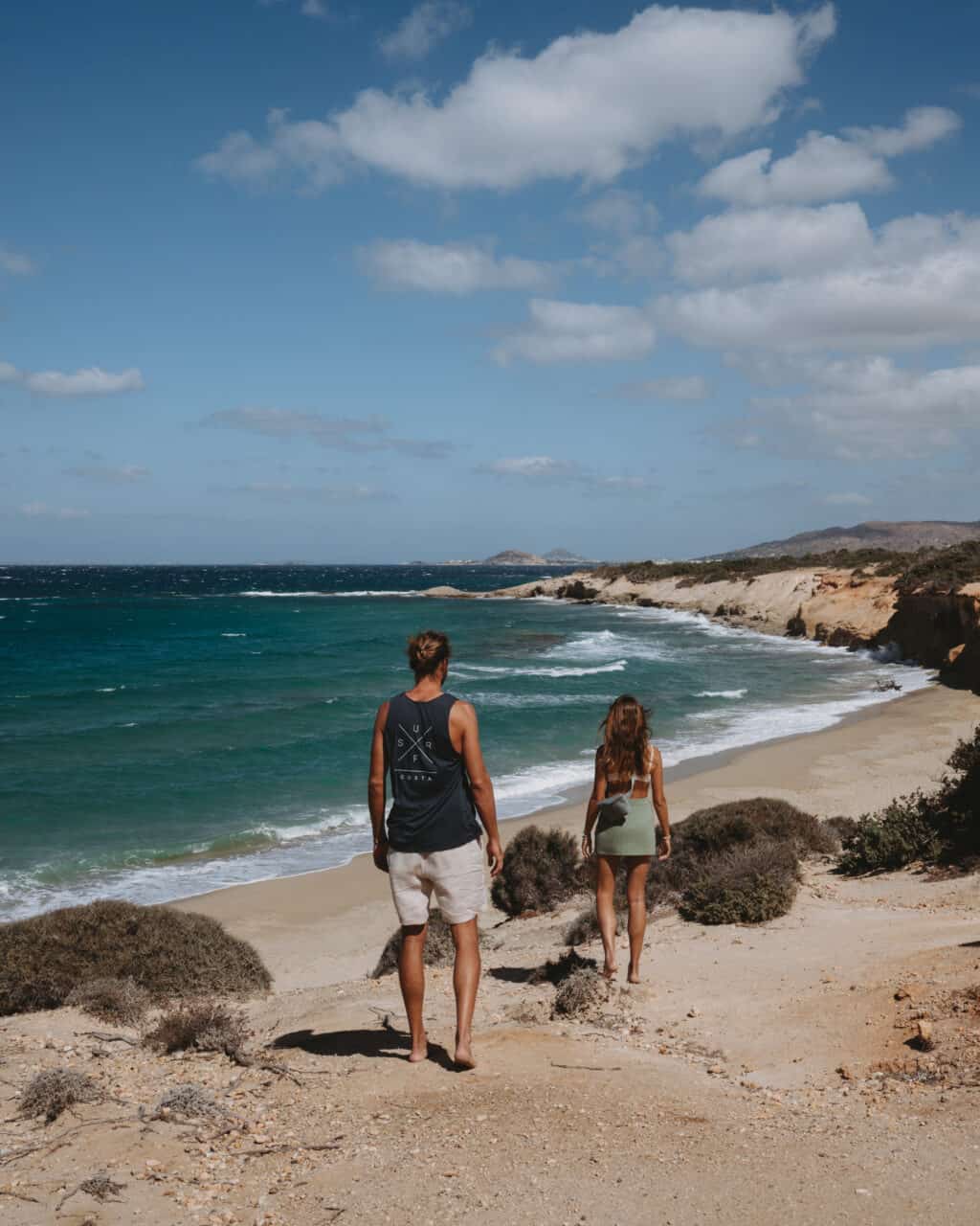 Hawaii Beach on Naxos Island, Greece